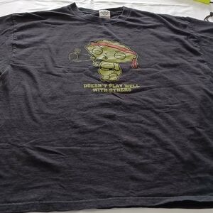 Delta Charcoal T-Shirt with Yellow Graphic